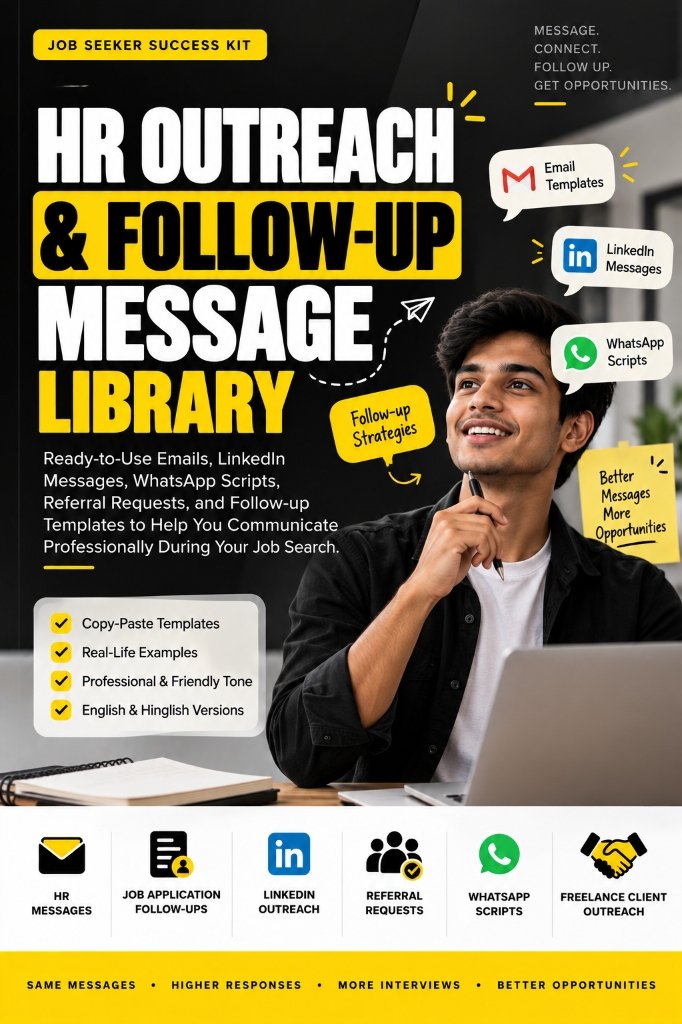 HR Outreach and Follow-up Message Library Cover